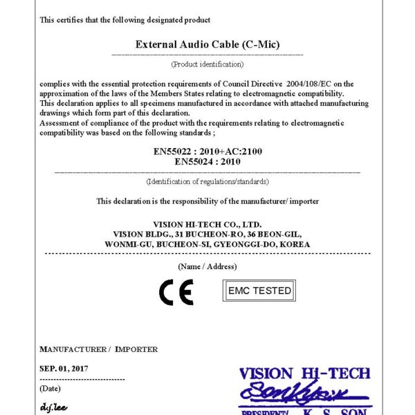 EC DECLARATION OF CONFORMITY_C-Mic