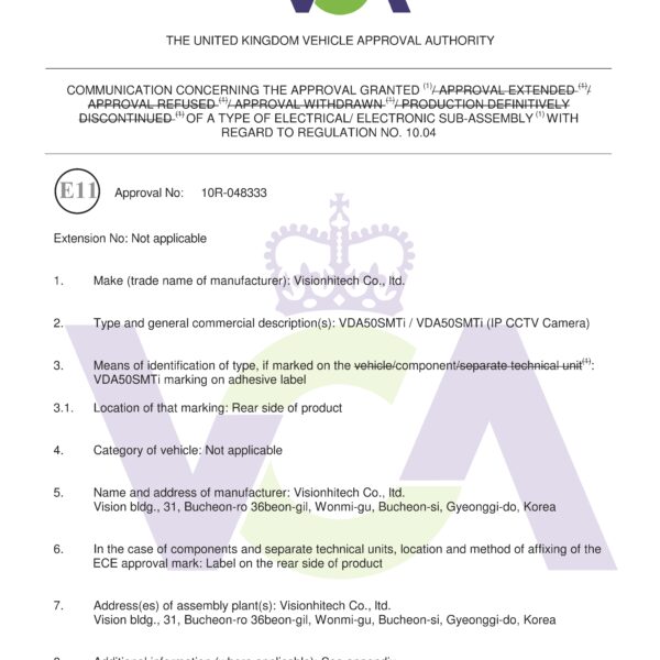 VEHICLE APPROVAL AUTHORITY_VDA50SMTi